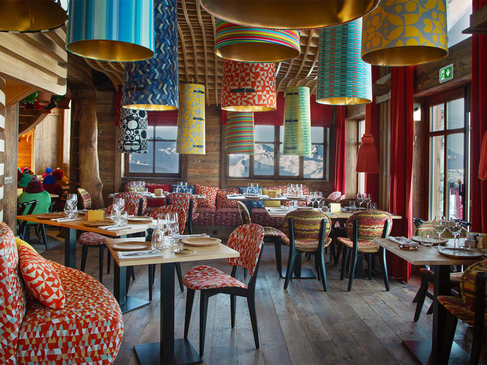 Décoration du restaurant Maya Altitude à Méribel