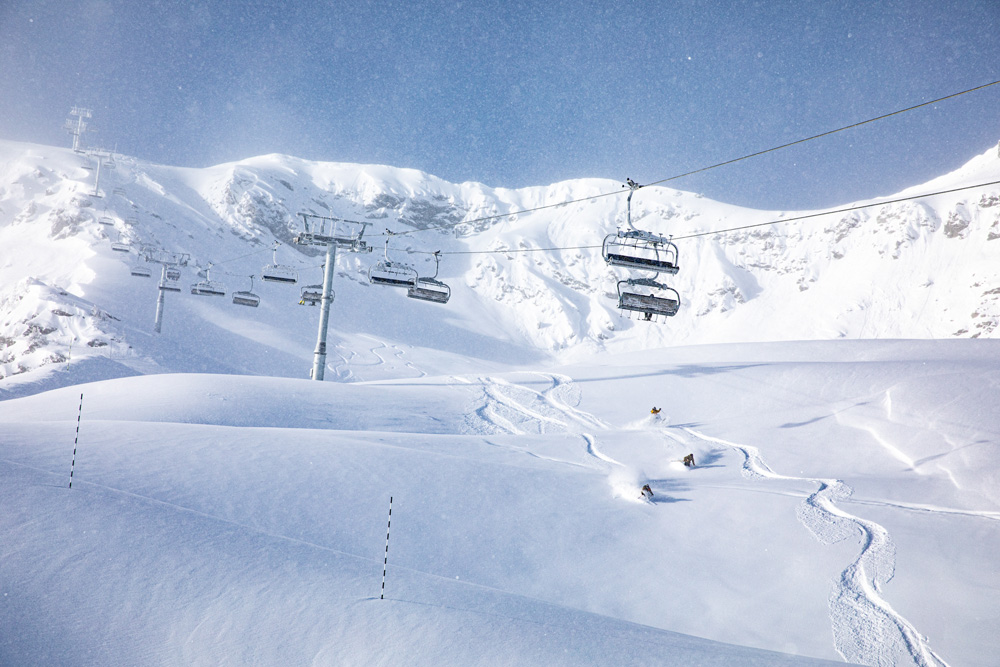 Piste noire de l'IBEX à Méribel