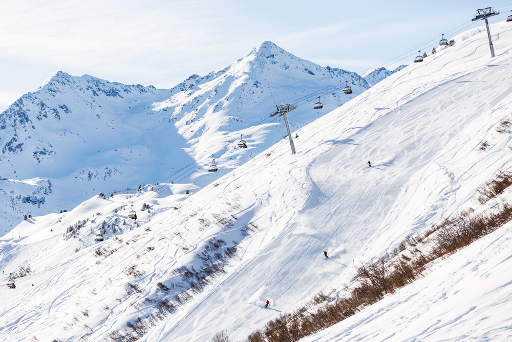 Piste noire de l'Ecureuil à Méribel