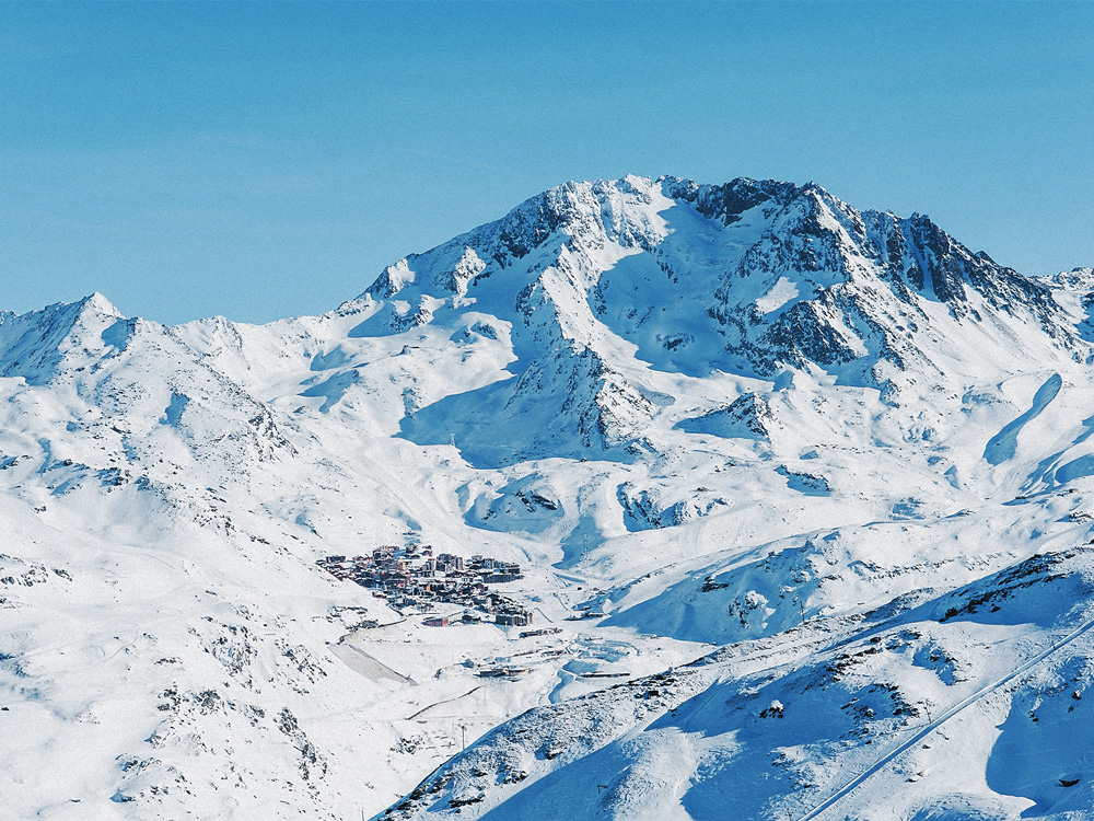 Vue de Val Thorens et de ses pistes