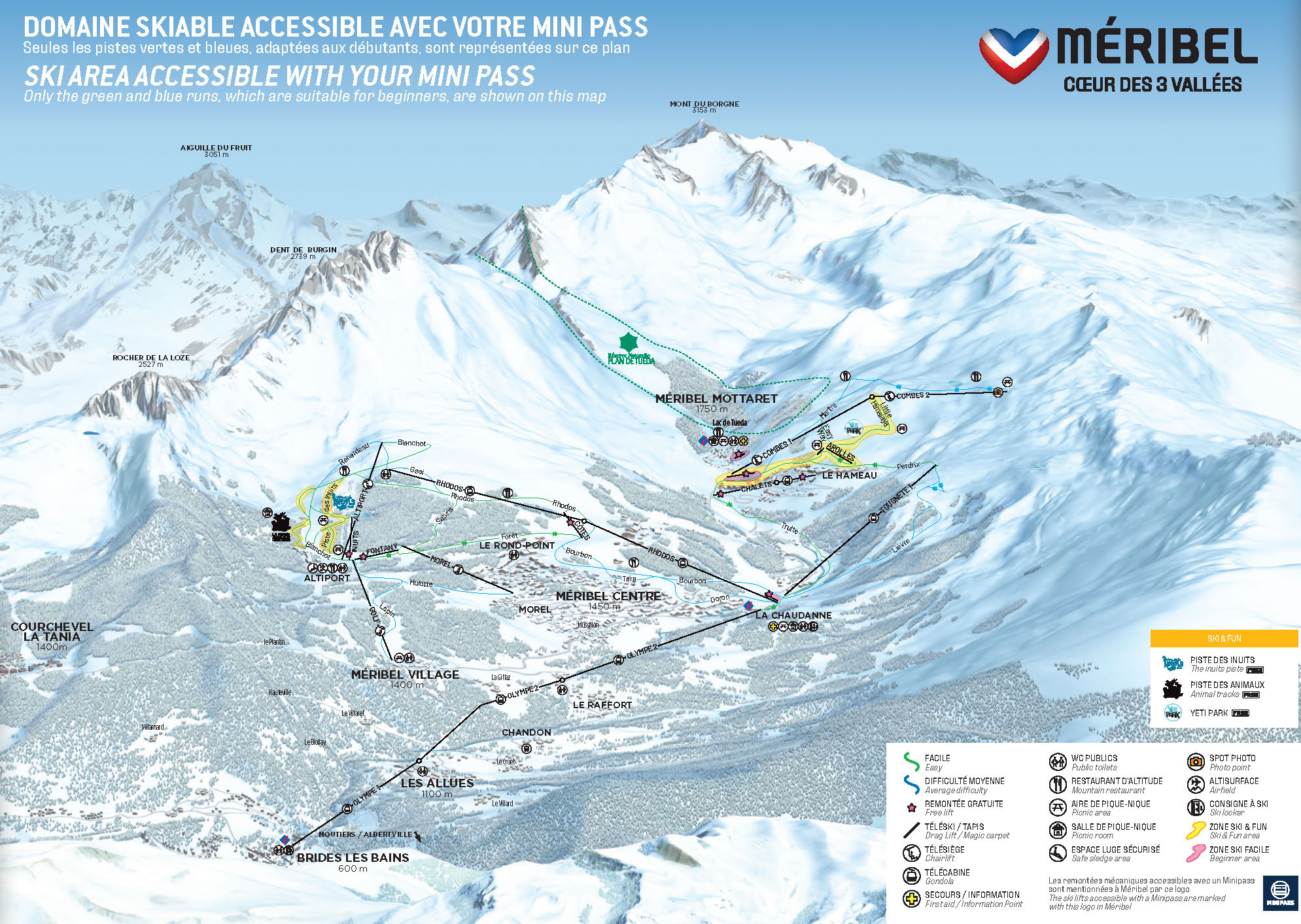 Minipass für Anfänger in Méribel