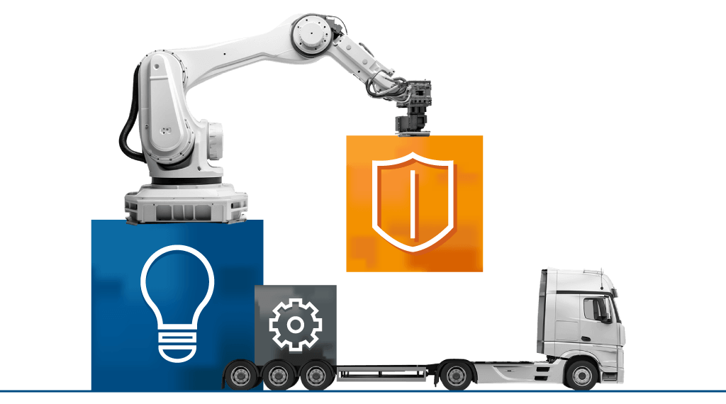 Robot loading a Truck with Blocks Idea, Configs, and Security