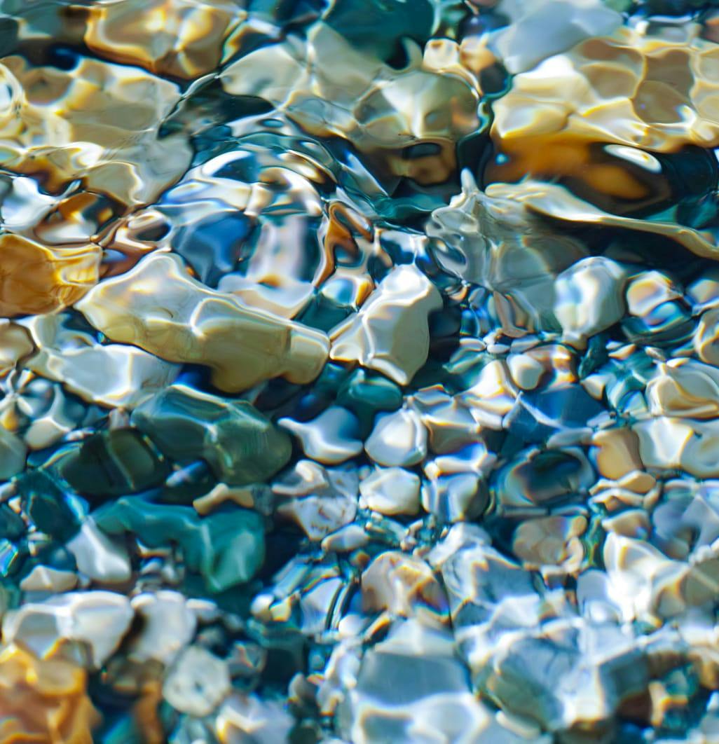 rocks in water