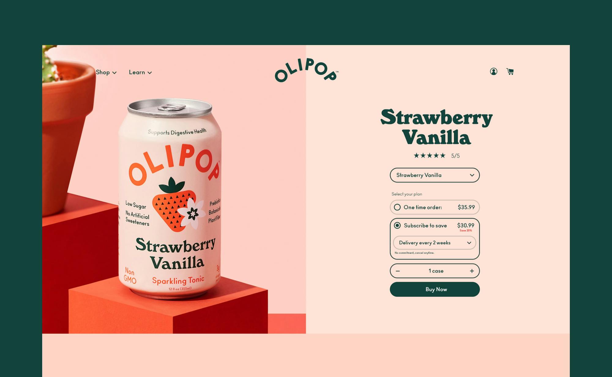 Better Off Olipop Strawberry b2b brand strategy agency