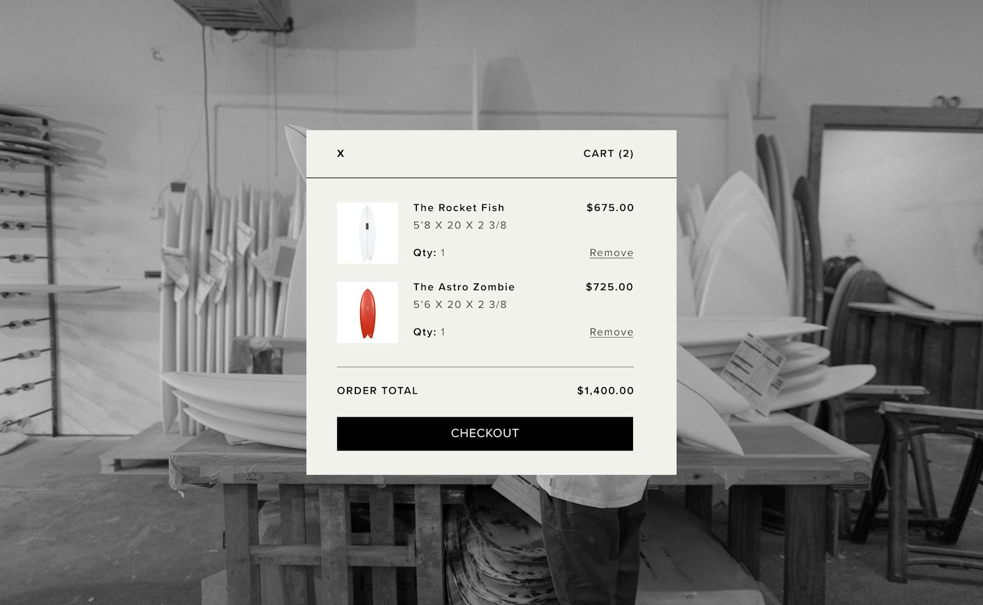Panda SurfBoards - brand strategy ui ux design agency