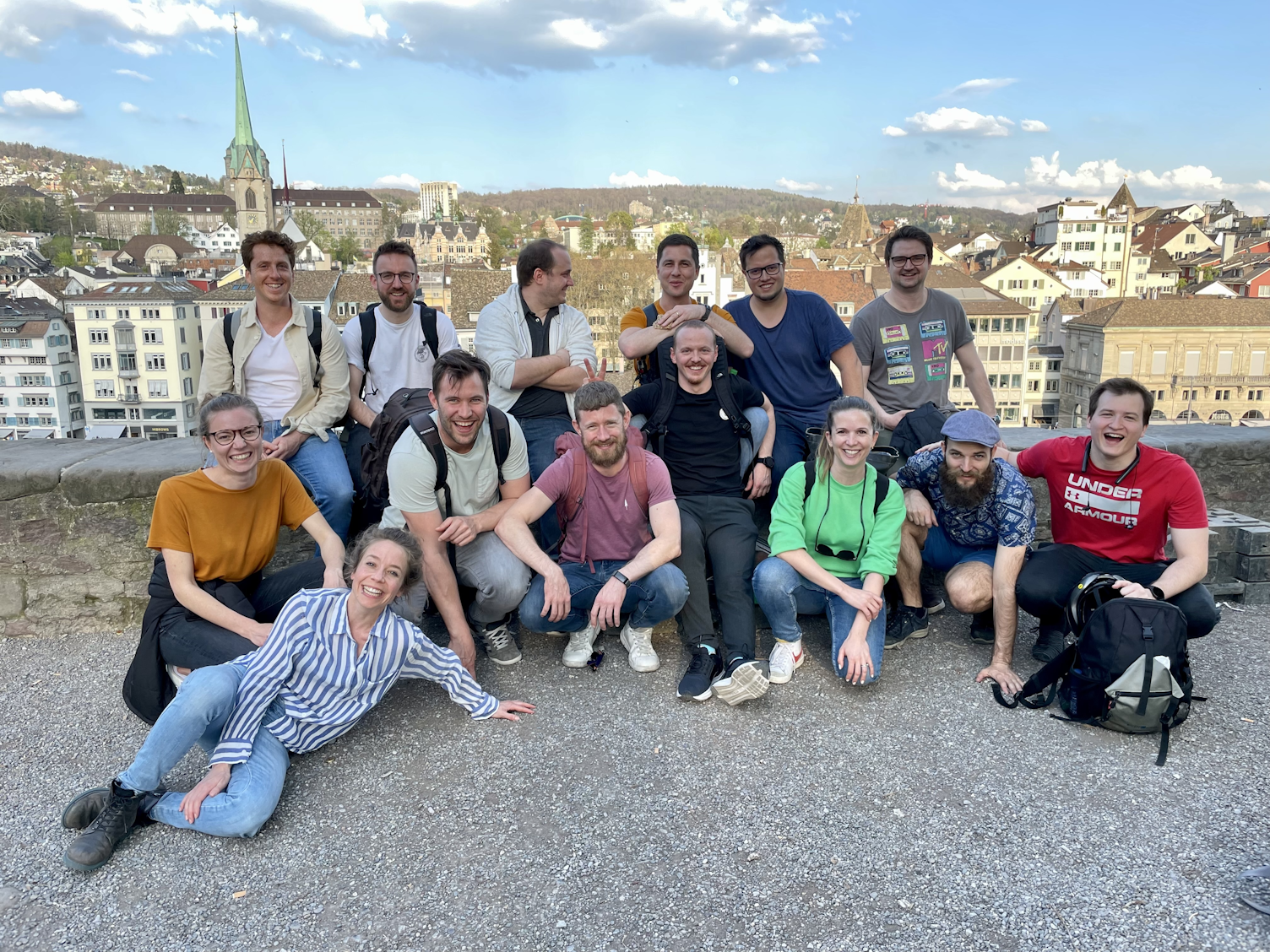 Das smartive Team bei einer Stadtführung in Zürich.