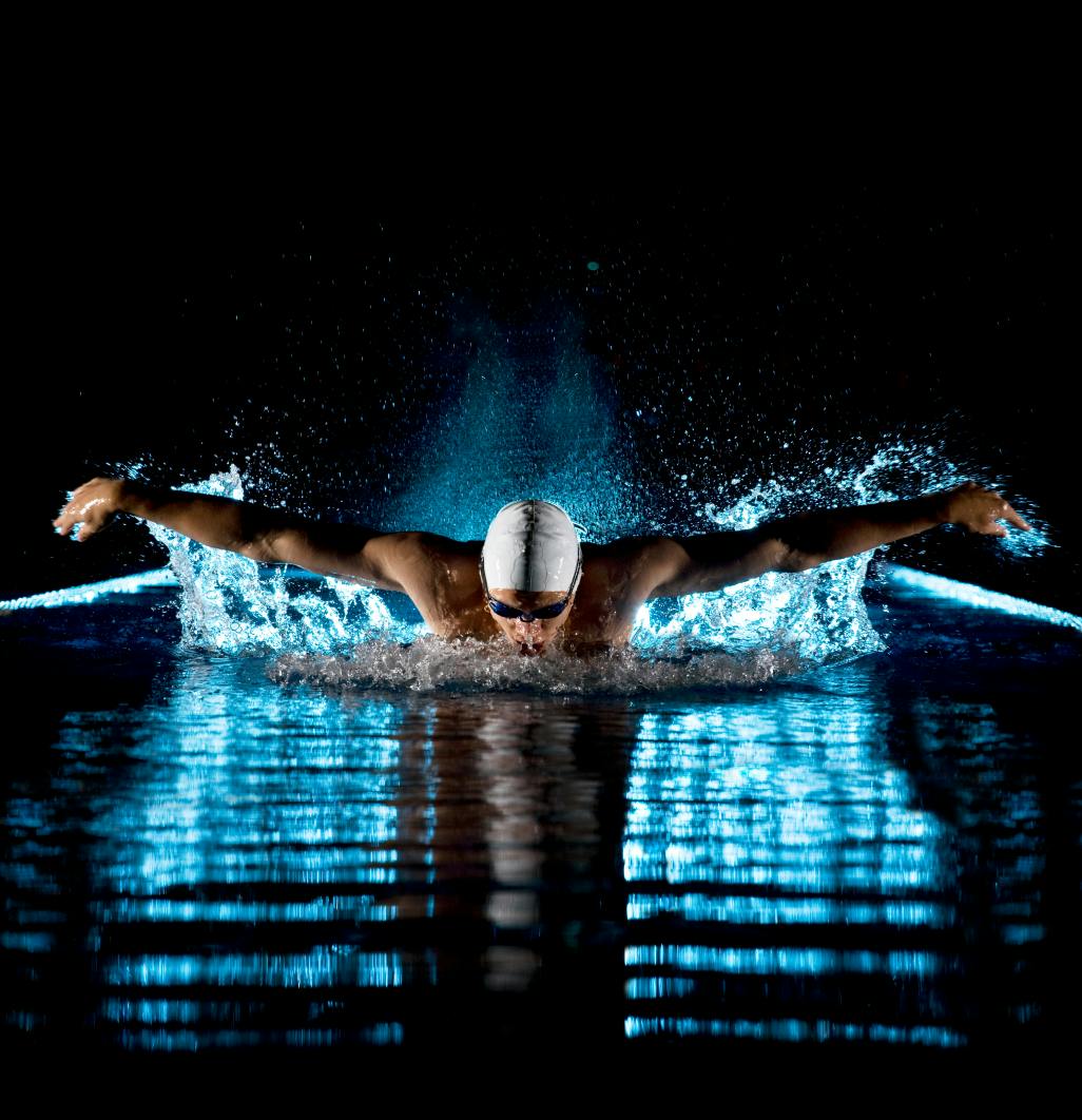 artistic photograph of swimmer