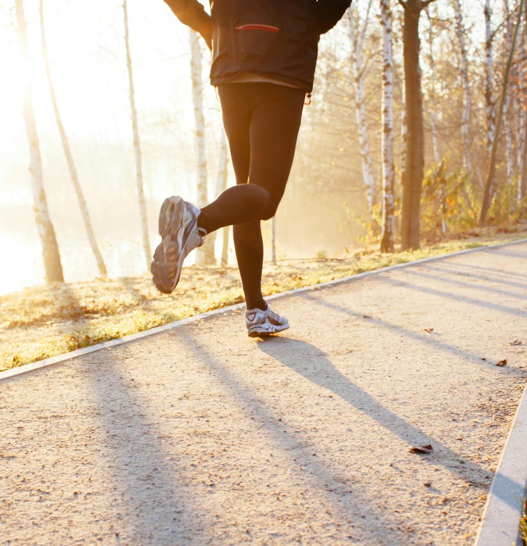 runner on trail