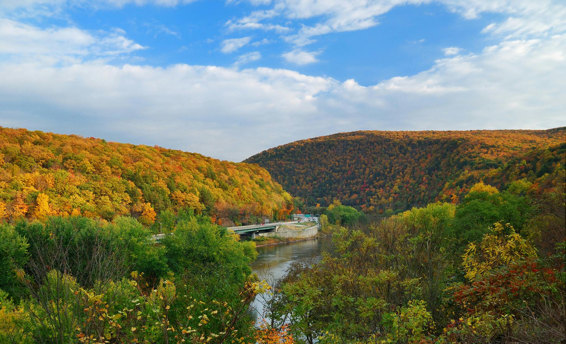 hills in fall