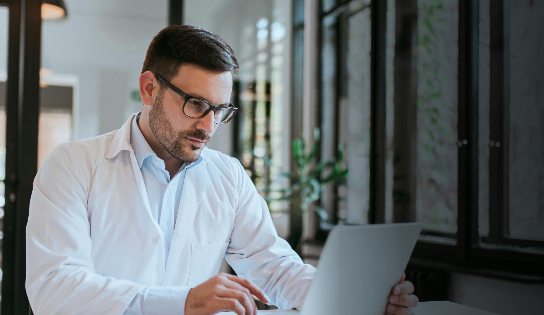 man on laptop