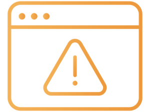 Icon displaying warning sign