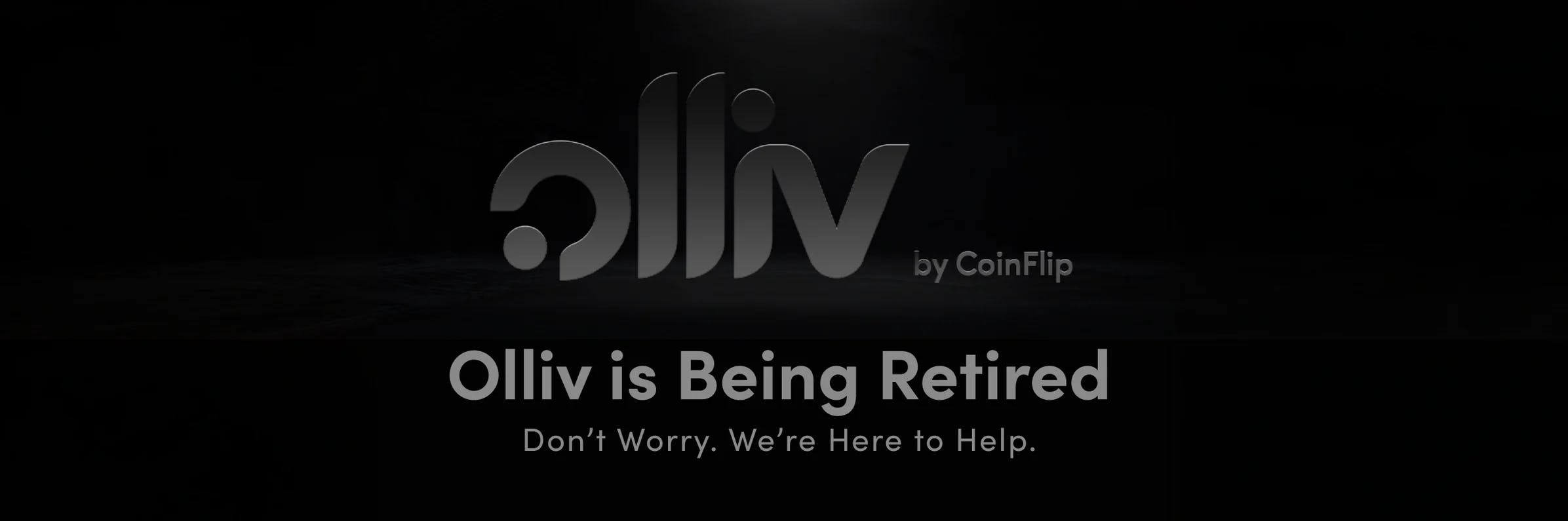 Olliv Logo with text saying Olliv is being retired