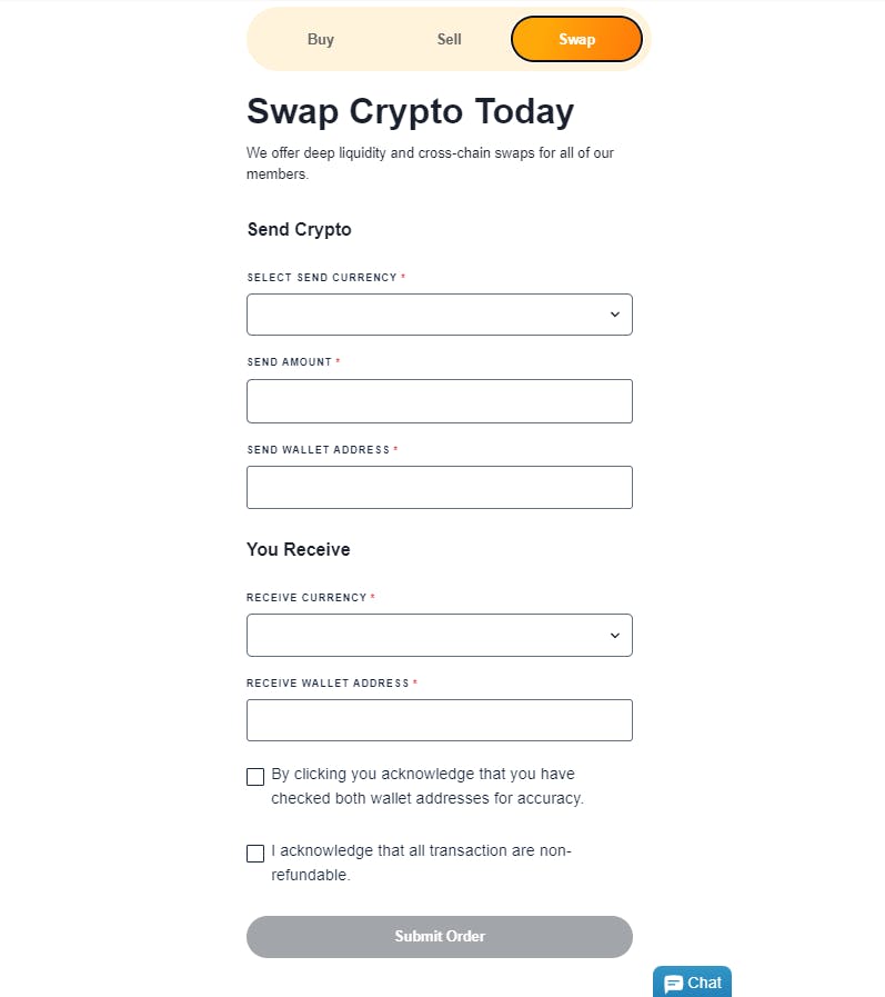 CoinFlip Preferred Swap