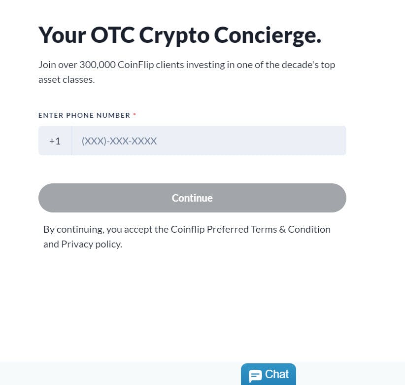 OTC sign up