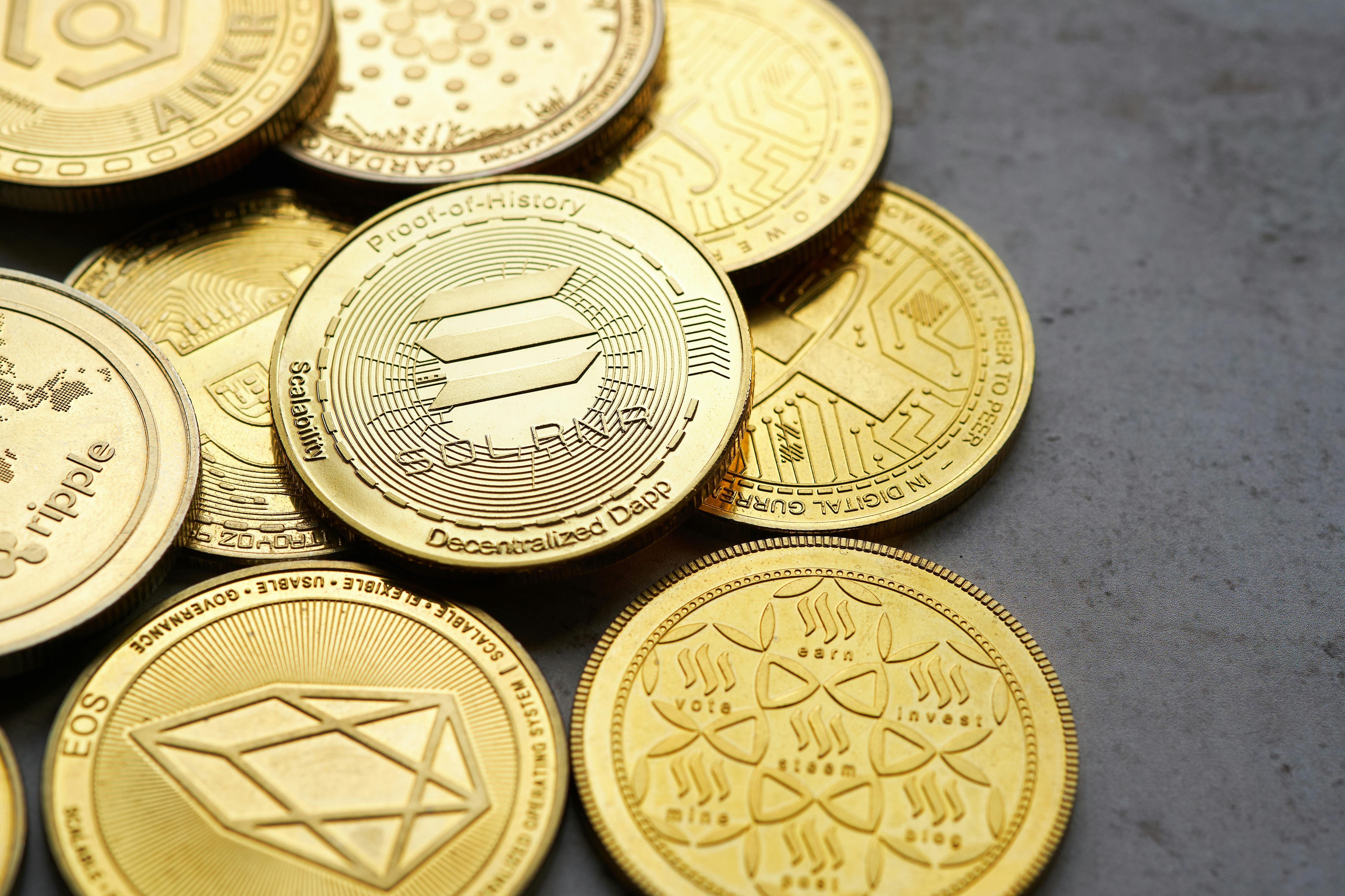 various coins