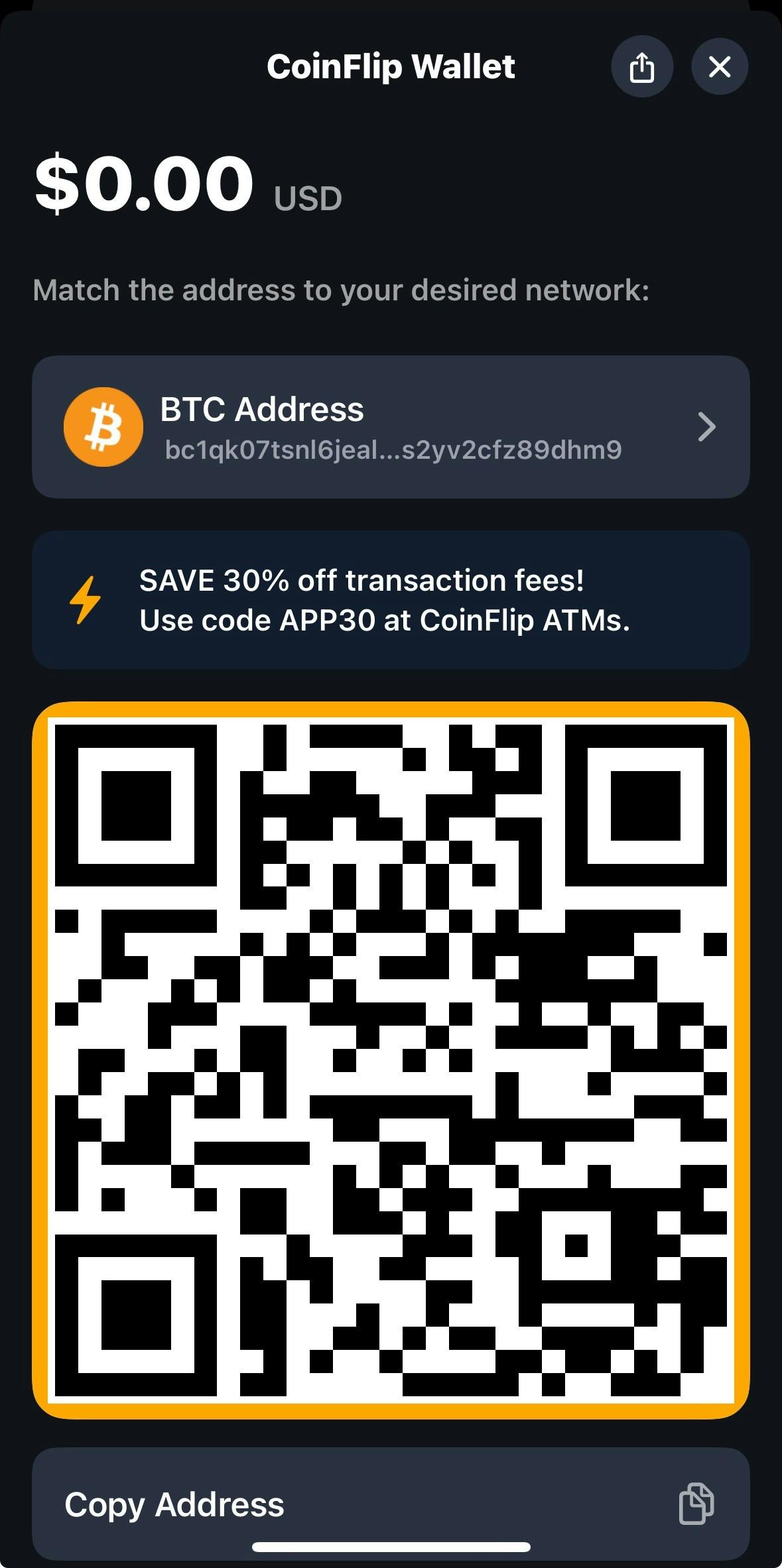 show wallet
