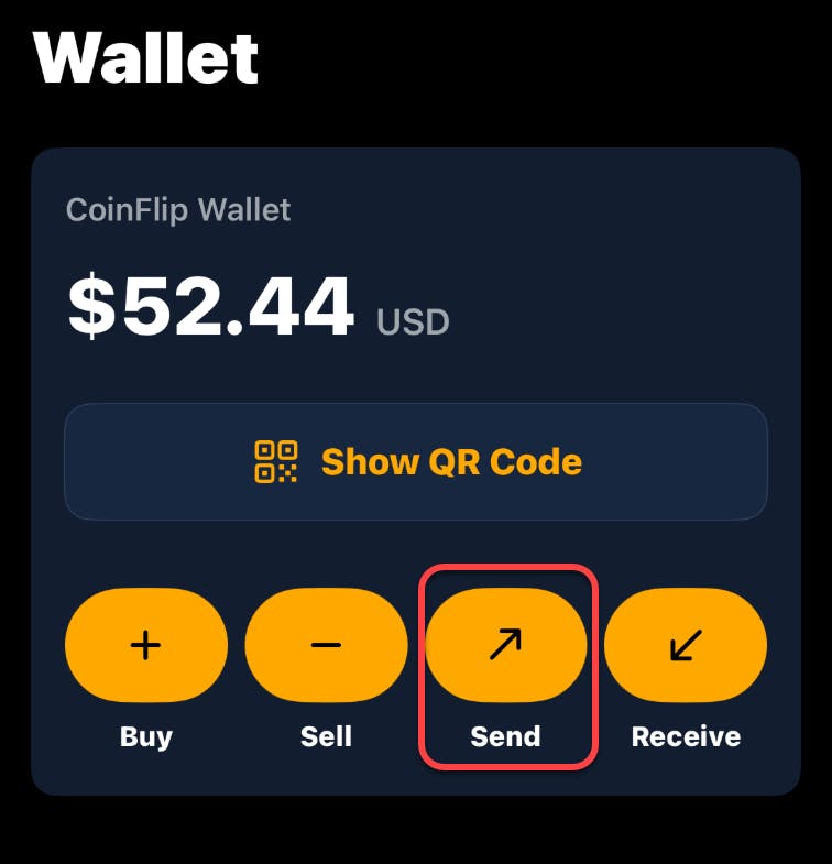 send wallet