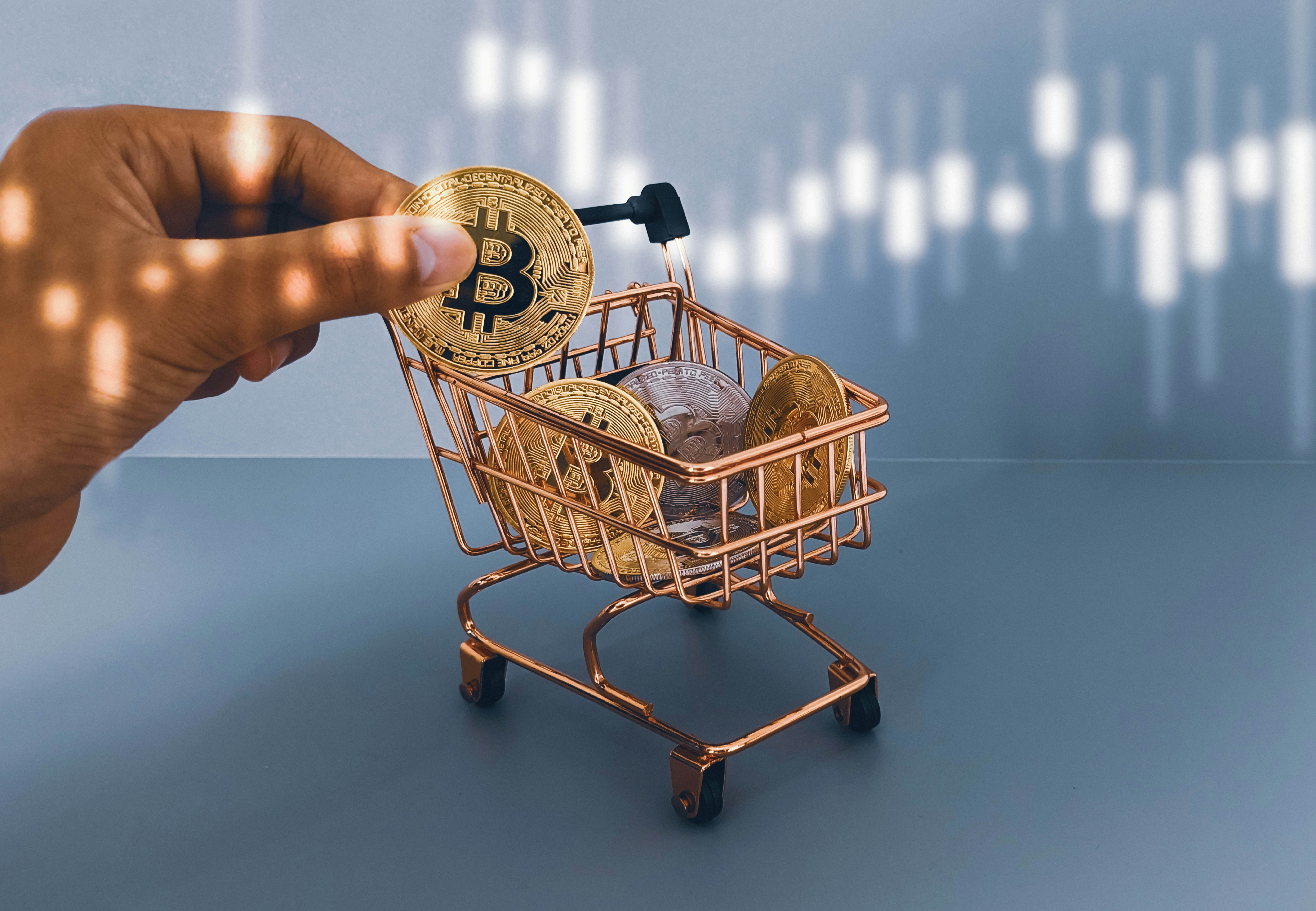 coins in the cart