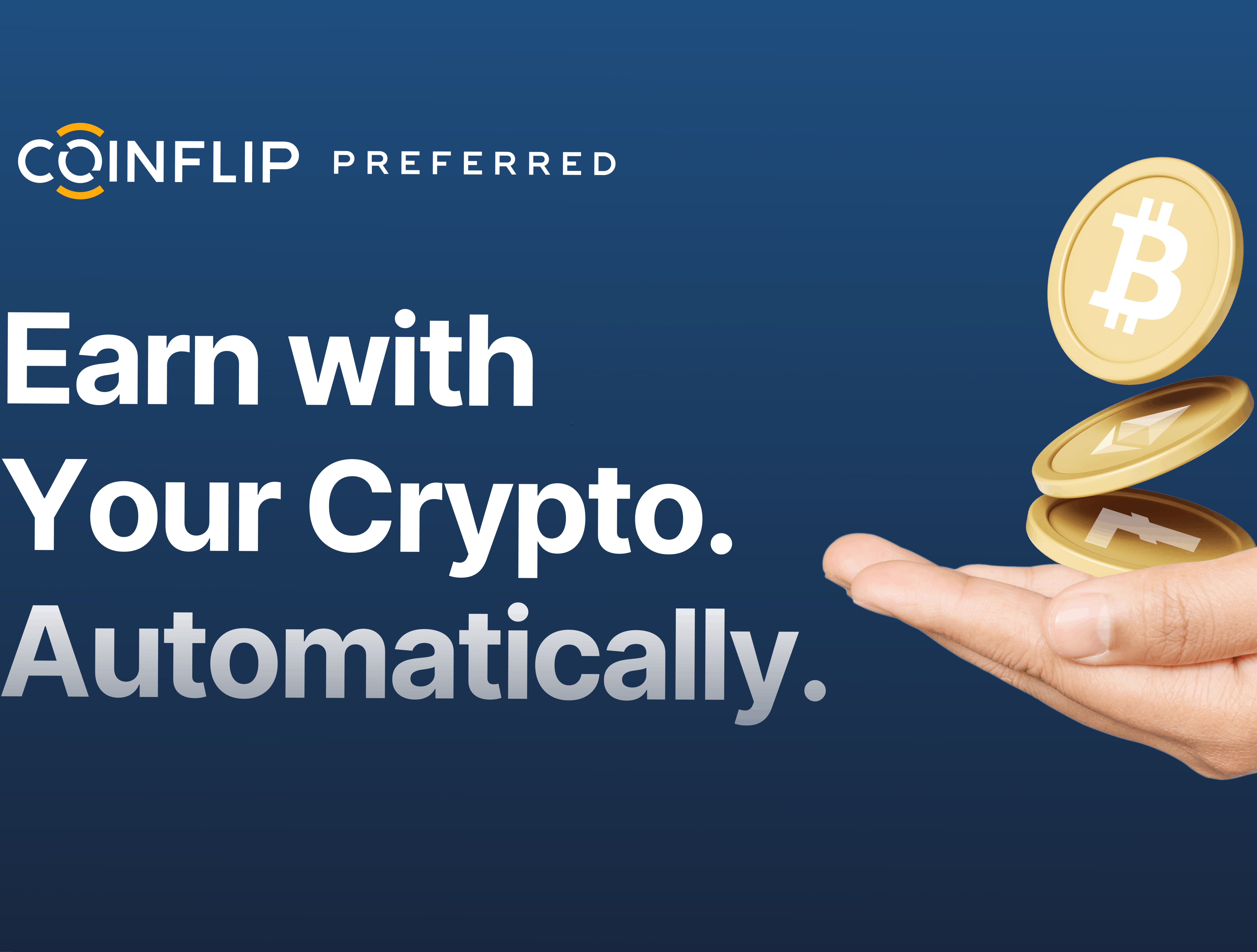 Use your paycheck to earn crypto through CoinFlip Earn