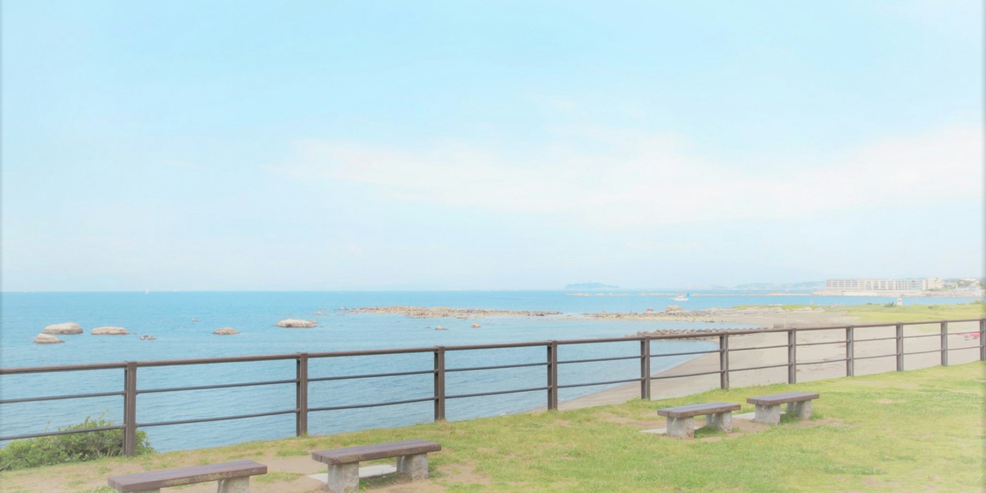 富士山、海、江ノ島を眺める|葉山公園