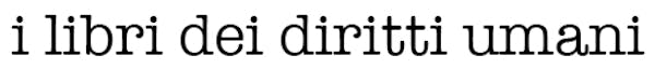 I libri dei Diritti Umani