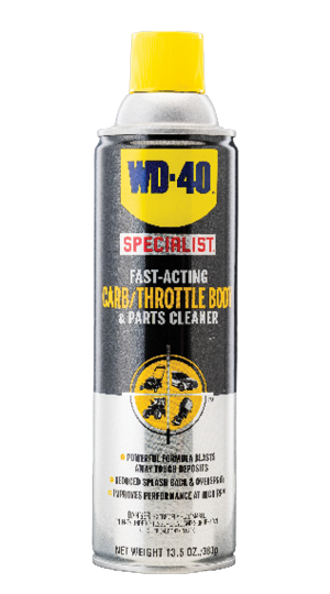 Can of WD-40 Specialist Carb/Throttle Body & Parts Cleaner