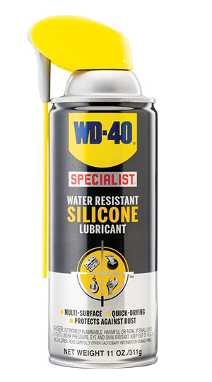 Can of WD-40 Specialist Water Resistant Silicone Lubricant