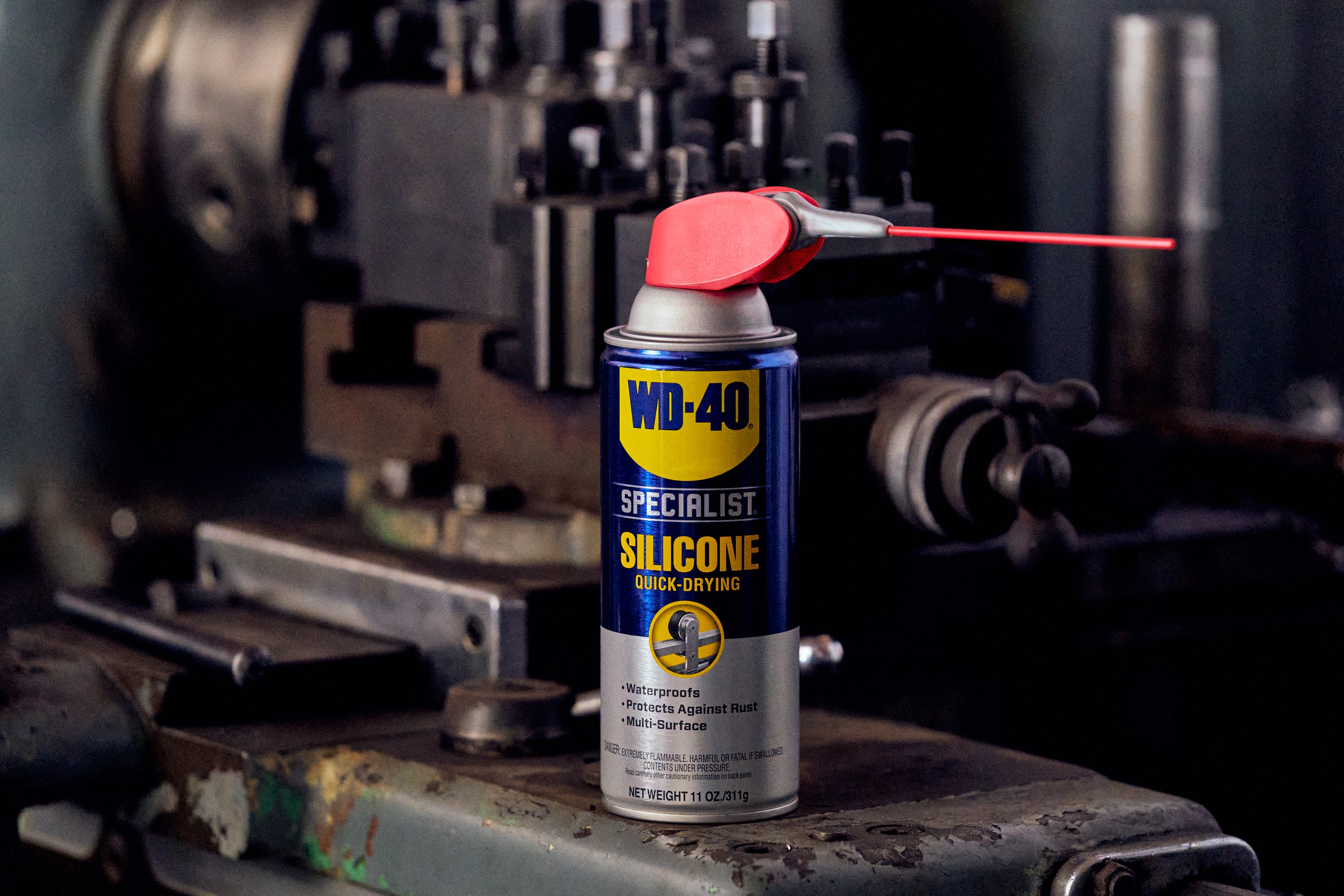 I've ordered silicone spray from ihobby but I see this at Bunnings. Very  different from the silicone gum oil. Would I be risking catastrophe if I  used this WD-40 silicone special? 