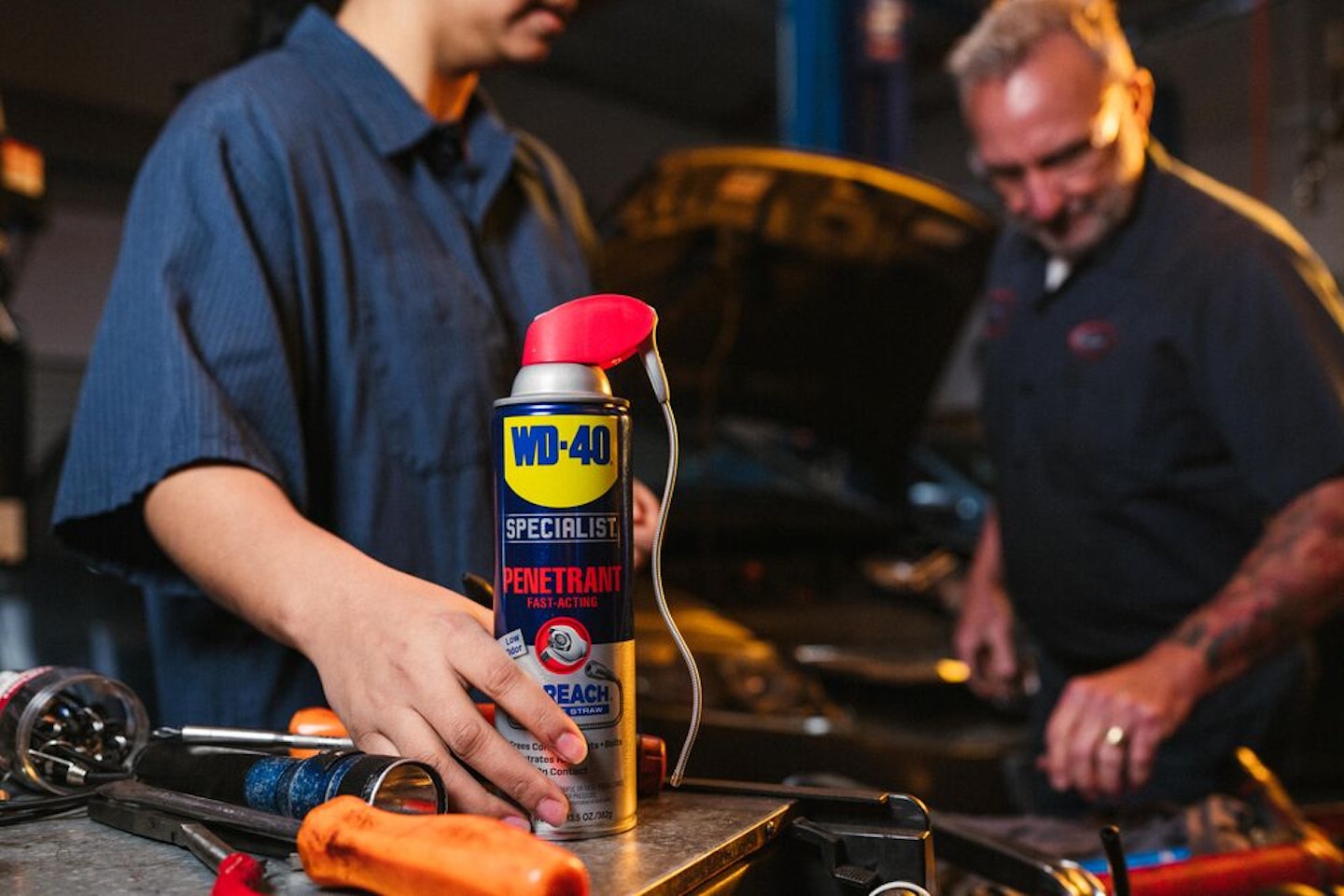 WD-40 Specialist® Penetrant with EZ-REACH® Tackles Suspension Bolts
