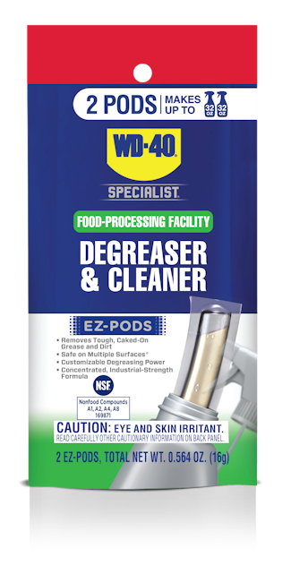 WD-40 Specialist® Food-Processing Facility Degreaser & Cleaner EZ-PODS WD-40 Specialist® Food-Processing Facility Degreaser & Cleaner EZ-PODS