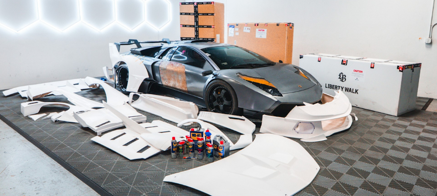 WD-40® Brand and Throtl Partner on a Liberty Walk Twin-Turbo Manual Lamborghini Murcielago
