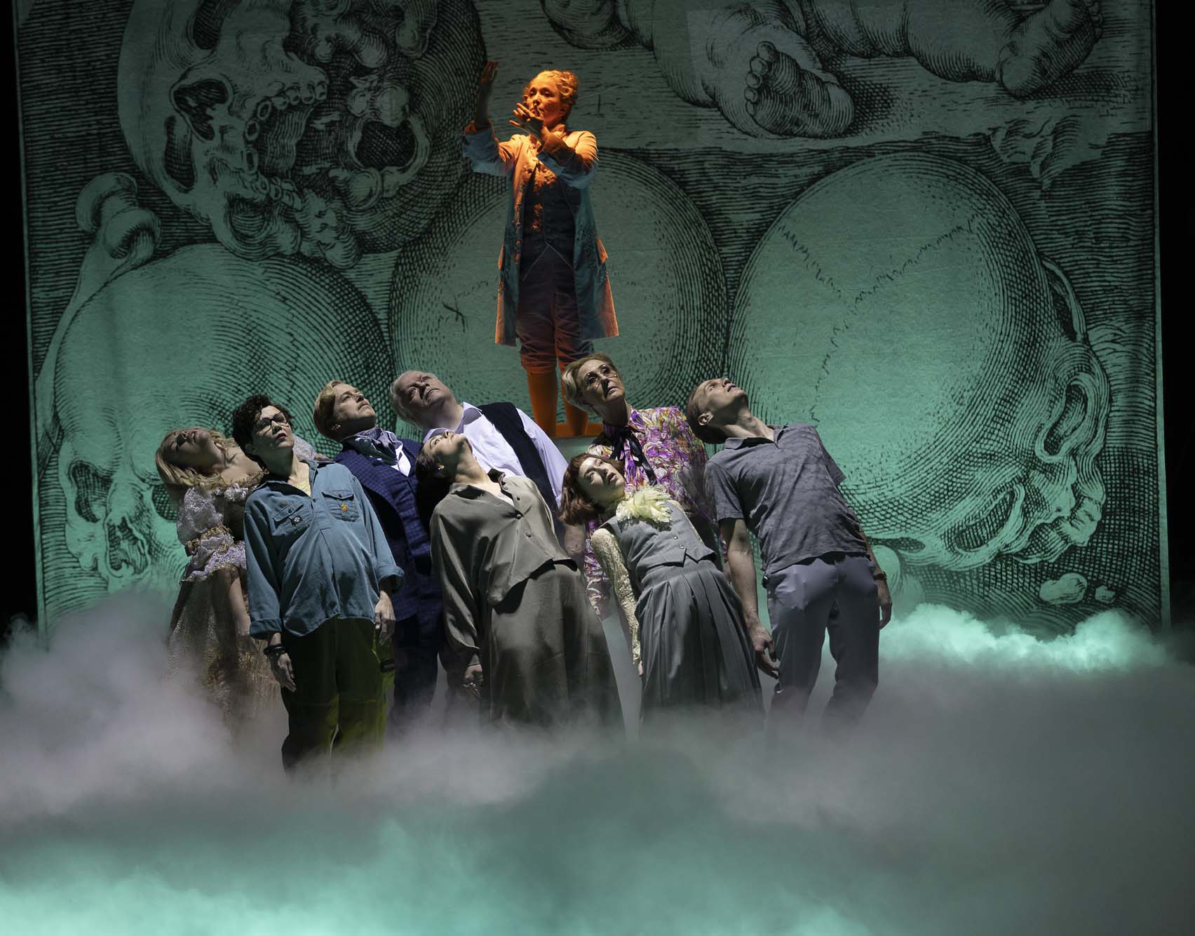 Föreställningsfoto från "Bröderna Mozart". Foto: Mats Bäcker