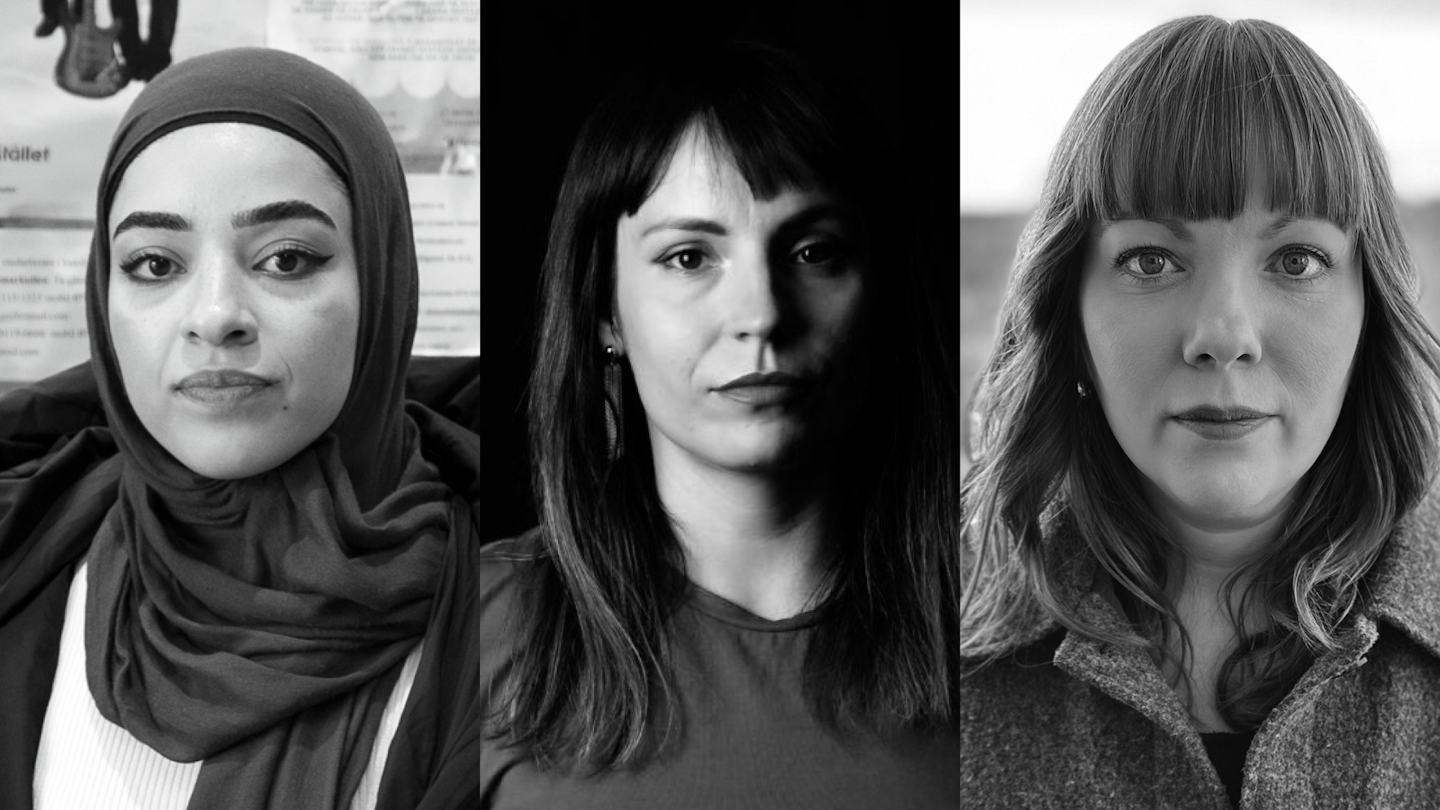 Sara Garib - Fotograf: Jonathan Jarl.  Marija Bliznac - Fotograf: Per Åge Eriksen. Jenny Wrangborg - Fotograf: Olof Carlsson