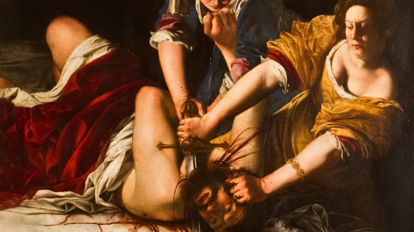 Artemisia Gentileschi: Judith dödar Holofernes, 1620