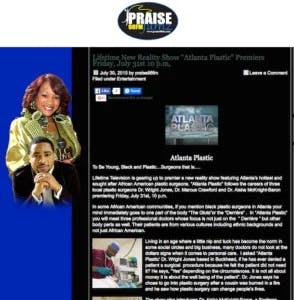 Lifetime New Reality Show “Atlanta Plastic” Premiers Friday, July 31st 10 p.m, : PRAISE98FM.com
