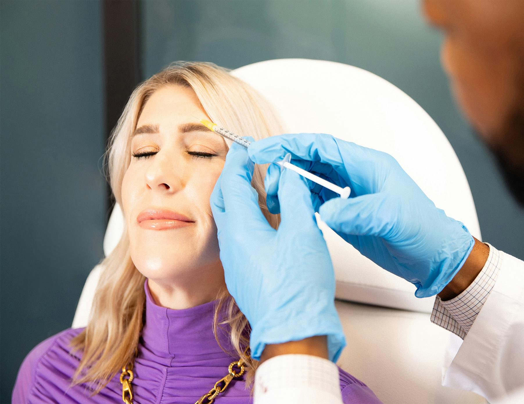 patient getting injection
