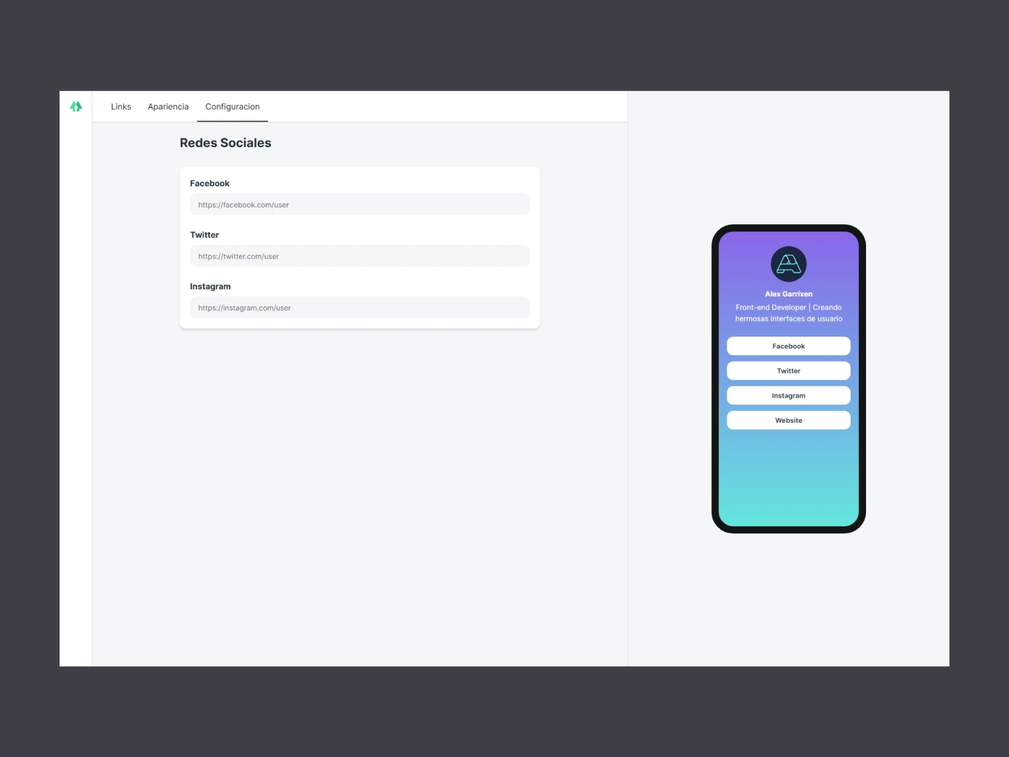 linkthree config