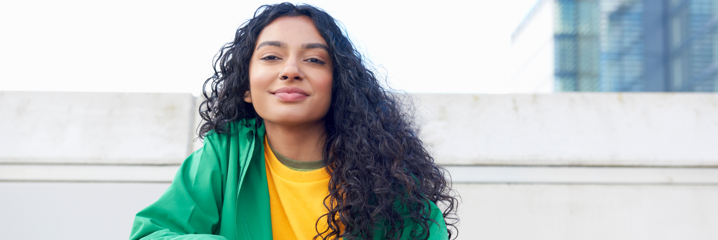 Young woman with nose ring