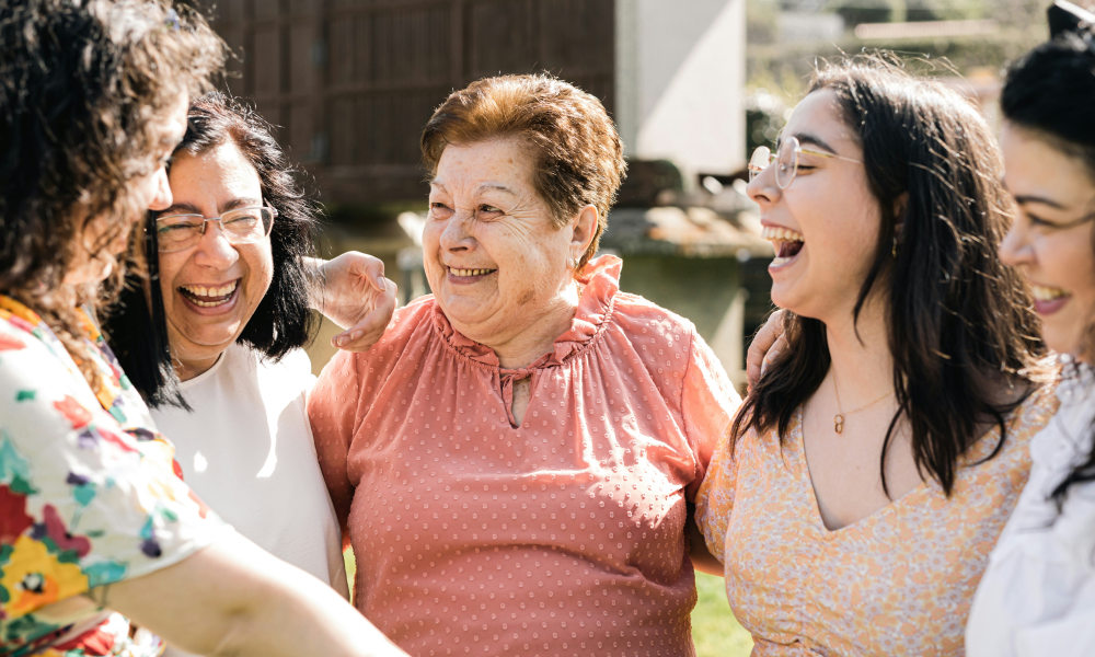 Group of women laughing together
