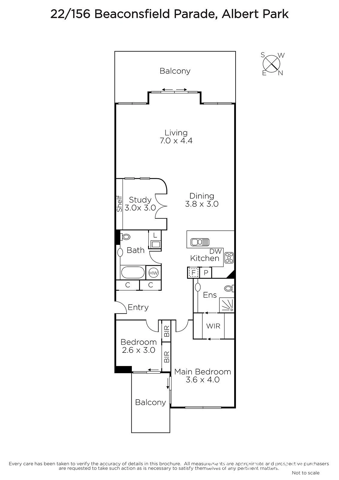22/156 Beaconsfield Parade, Albert Park, VIC