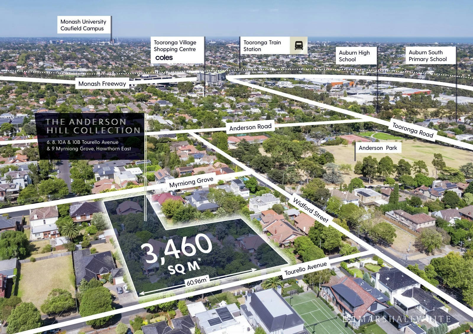 6, 8 & 10 Tourello Avenue & 9 Myrniong Grove, Hawthorn East, VIC