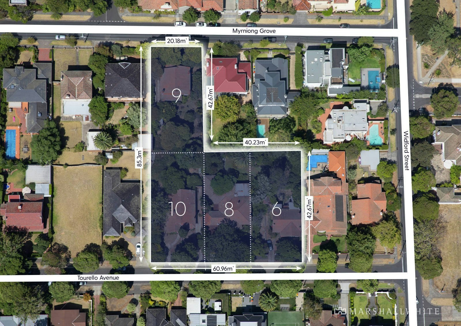 6, 8 & 10 Tourello Avenue & 9 Myrniong Grove, Hawthorn East, VIC