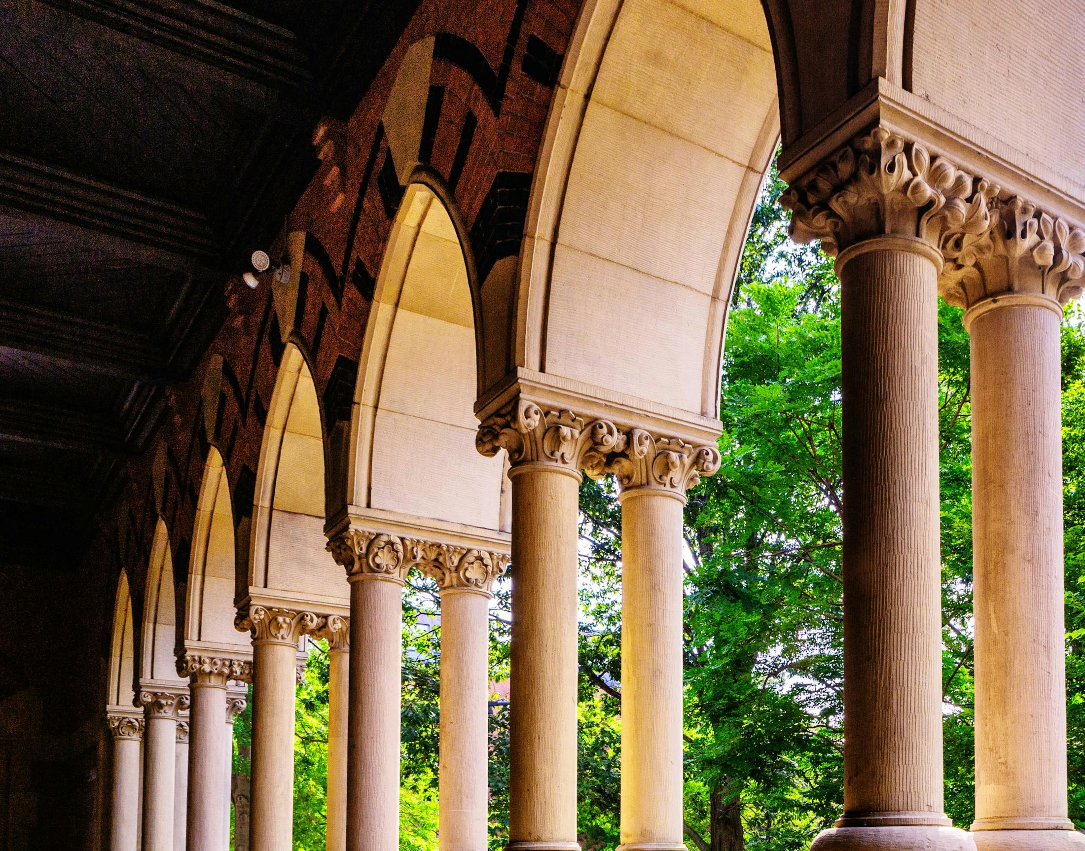 Arches of a building
