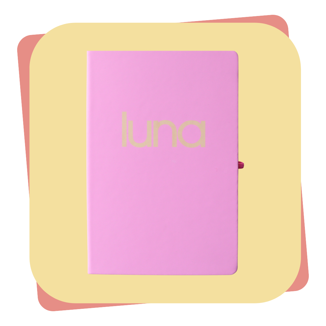 luna pink notepad