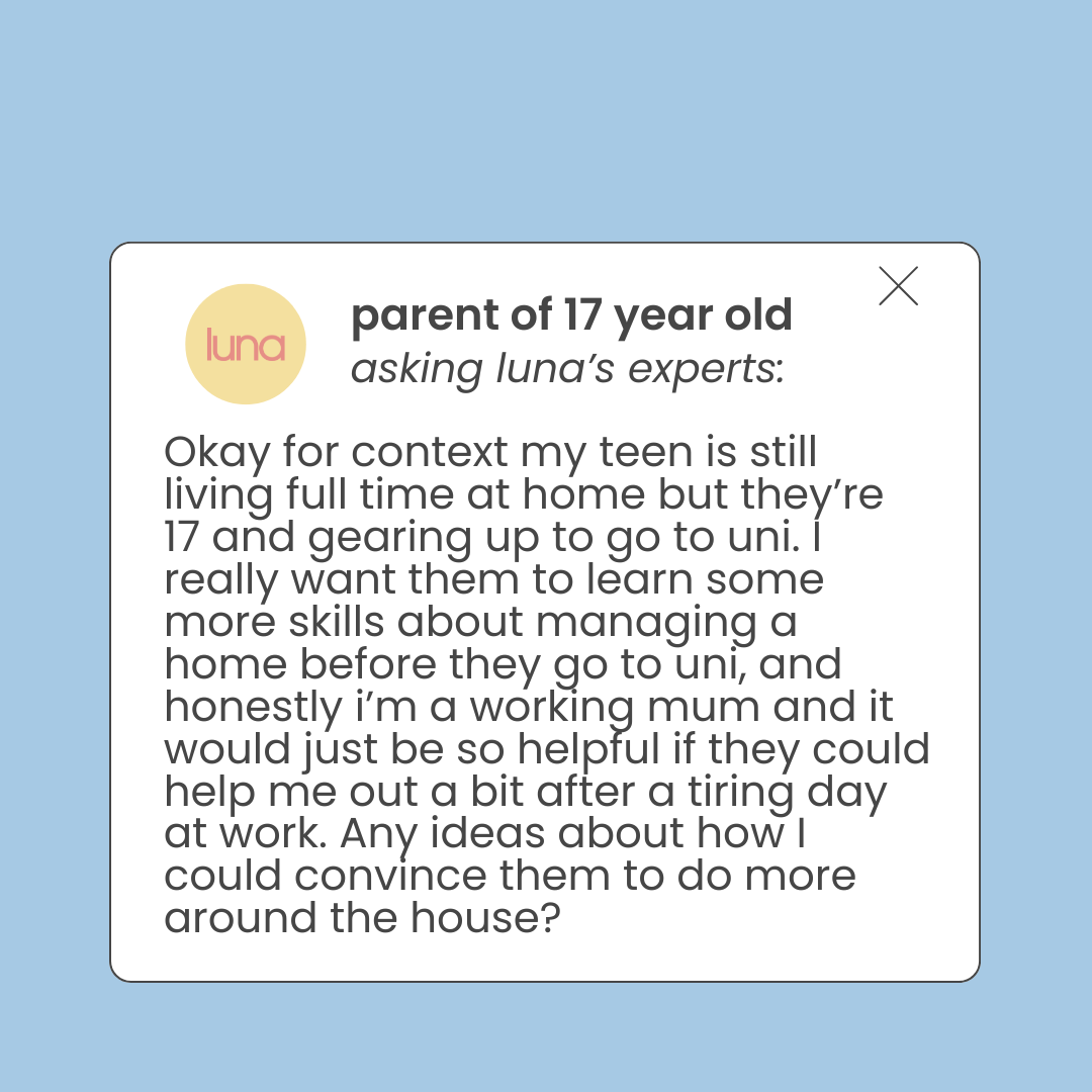 an image of Convincing my teen to do more around the house article