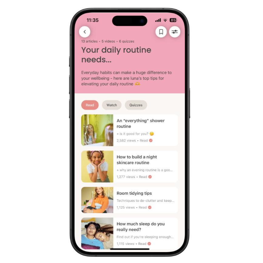 teen daily routine