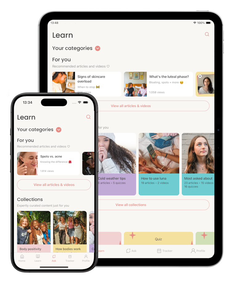 An image of luna's learn section