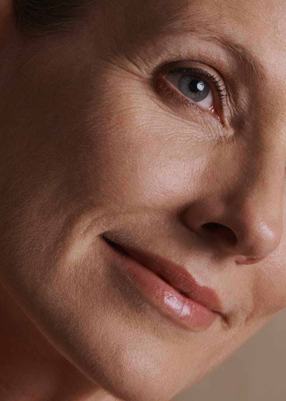 Close-up of a woman's face