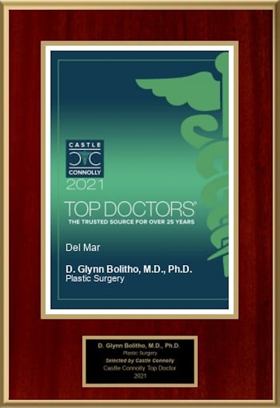 2021 Castle Connolly Top Doctor Award Dr. Glynn Bolitho