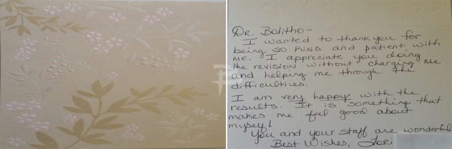 Thank you letter to Dr. Bolitho #6